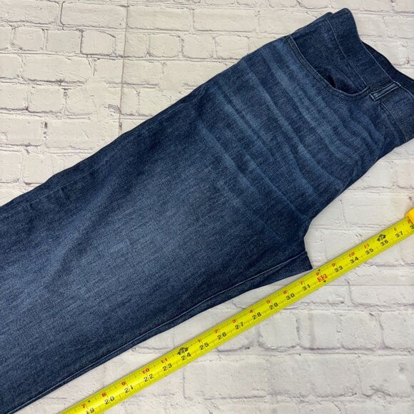 Betabrand Women Pull On Bootcut Jeans Size XL X-Large Blue Denim D048 -29 - Picture 7 of 16